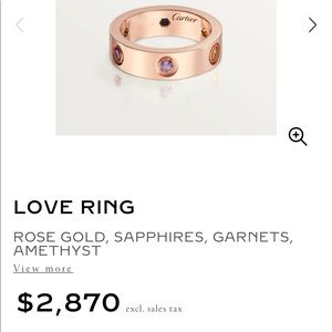 Beautiful Rose gold Cartier ring